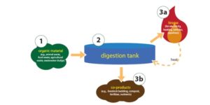 how anaerobic digestion works infographic diagram